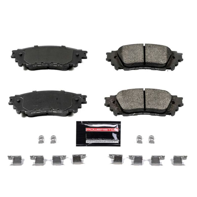 Power Stop 15-17 Lexus NX200t Rear Z23 Evolution Sport Brake Pads w/Hardware-Brake Pads - Performance-Grocery Getter Performance
