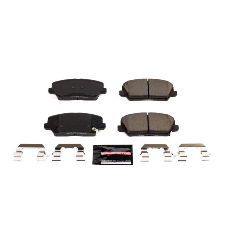 Power Stop 16-17 Hyundai Veloster Front Z23 Evolution Sport Brake Pads w/Hardware-Brake Pads - Performance-Grocery Getter Performance