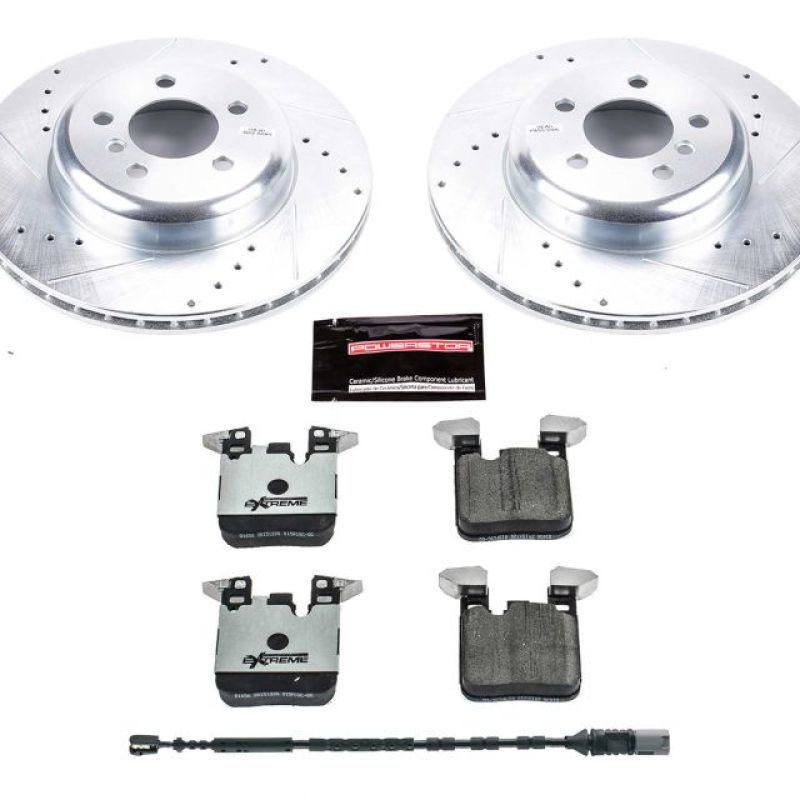 Power Stop 16-18 BMW 320i xDrive Rear Z26 Street Warrior Brake Kit-Brake Kits - Performance D&S-Grocery Getter Performance
