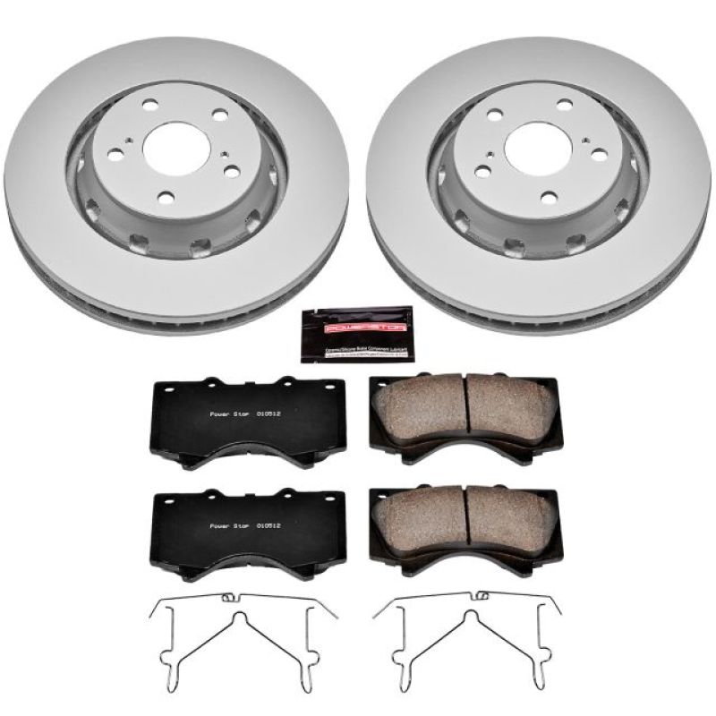 Power Stop 16-18 Lexus LX570 Front Z17 Evolution Geomet Coated Brake Kit-Brake Kits - Performance Blank-Grocery Getter Performance