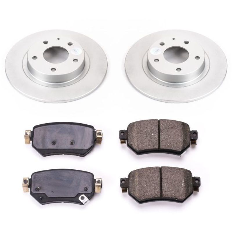 Power Stop 16-18 Mazda 6 Rear Z17 Evolution Geomet Coated Brake Kit-Brake Kits - Performance Blank-Grocery Getter Performance