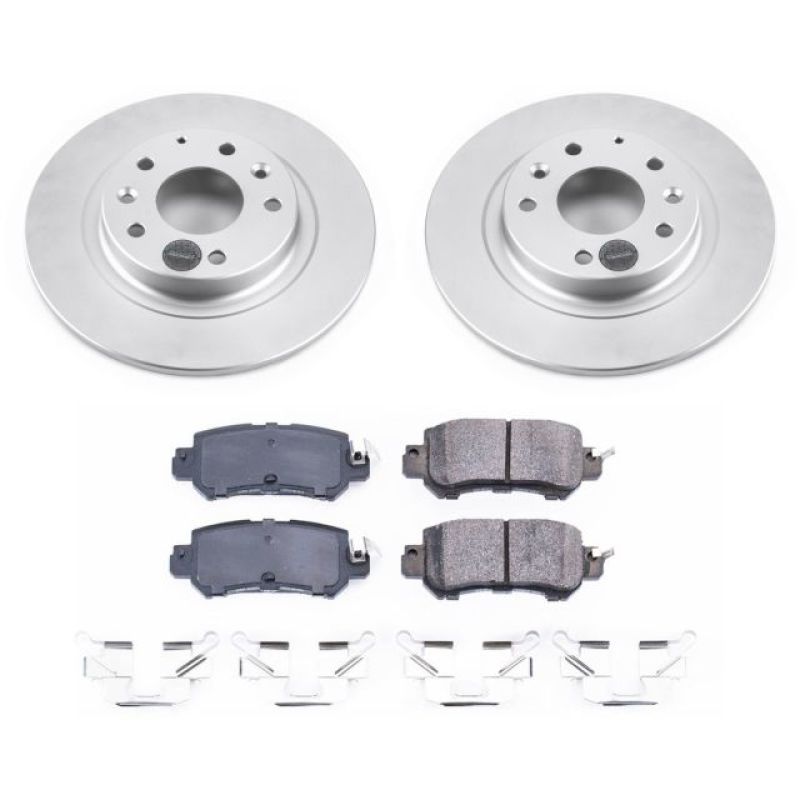 Power Stop 16-18 Mazda CX-3 Rear Z17 Evolution Geomet Coated Brake Kit-Brake Kits - Performance Blank-Grocery Getter Performance
