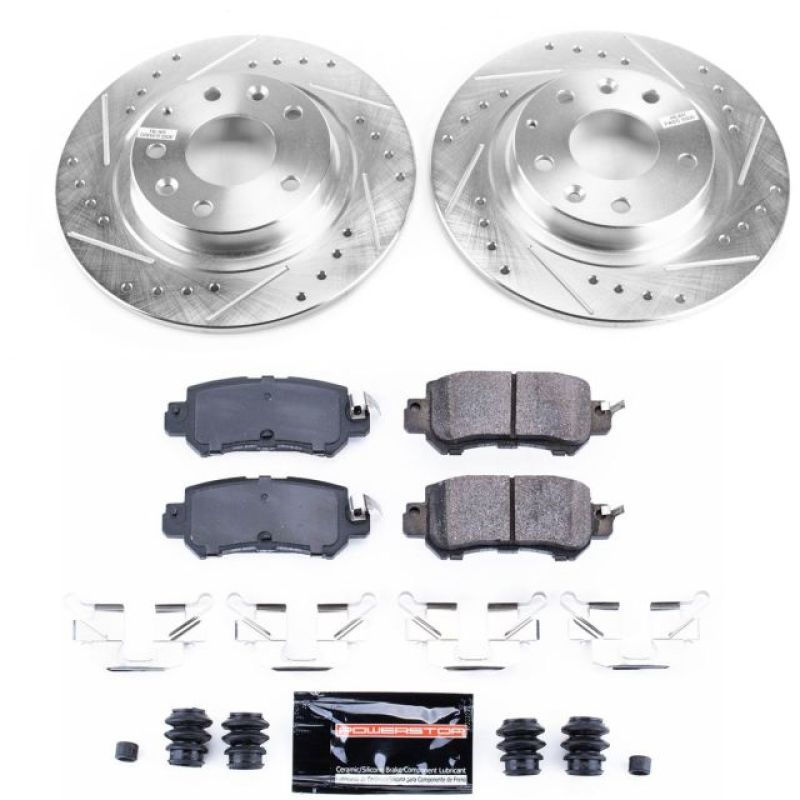 Power Stop 16-18 Mazda CX-3 Rear Z23 Evolution Sport Brake Kit-Brake Kits - Performance D&S-Grocery Getter Performance