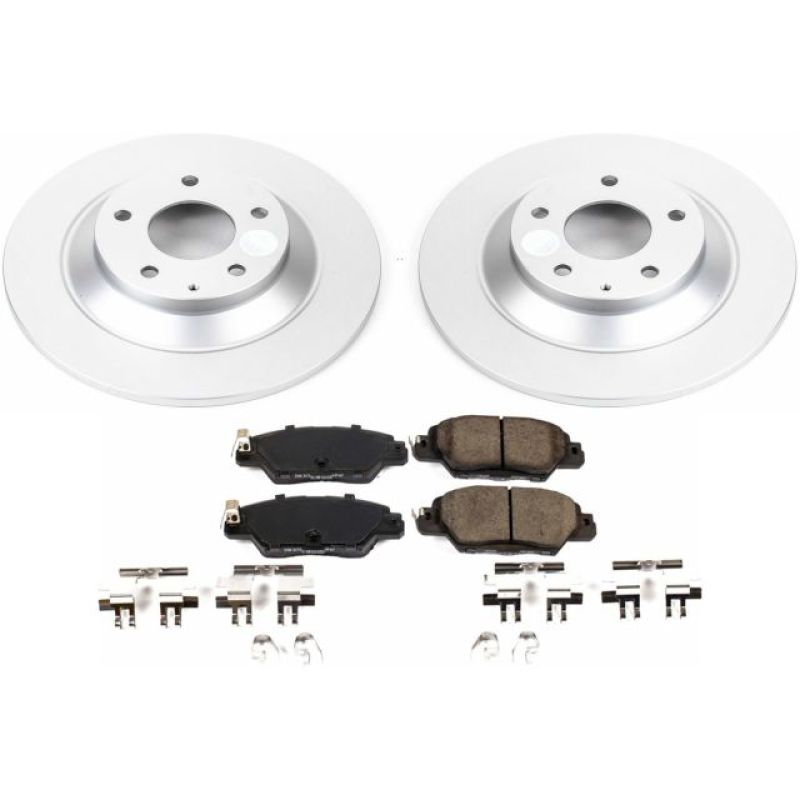 Power Stop 16-18 Mazda CX-5 Rear Z17 Evolution Geomet Coated Brake Kit-Brake Kits - Performance Blank-Grocery Getter Performance