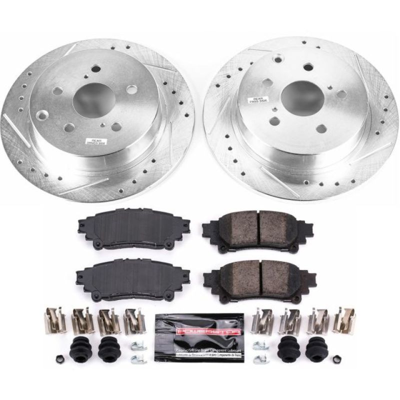 Power Stop 16-18 Toyota Mirai Rear Z23 Evolution Sport Brake Kit-Brake Kits - Performance D&S-Grocery Getter Performance