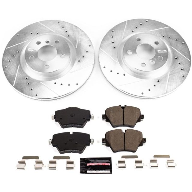 Power Stop 16-19 BMW X1 Front Z23 Evolution Sport Brake Kit-Brake Kits - Performance D&S-Grocery Getter Performance