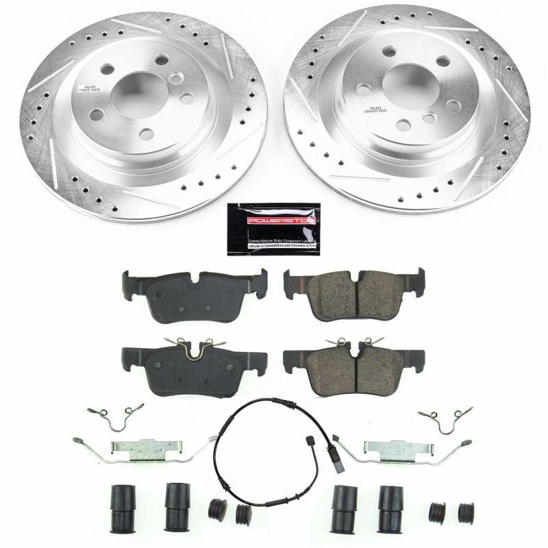 Power Stop 16-19 BMW X1 Rear Z23 Evolution Sport Brake Kit-Brake Kits - Performance D&S-Grocery Getter Performance