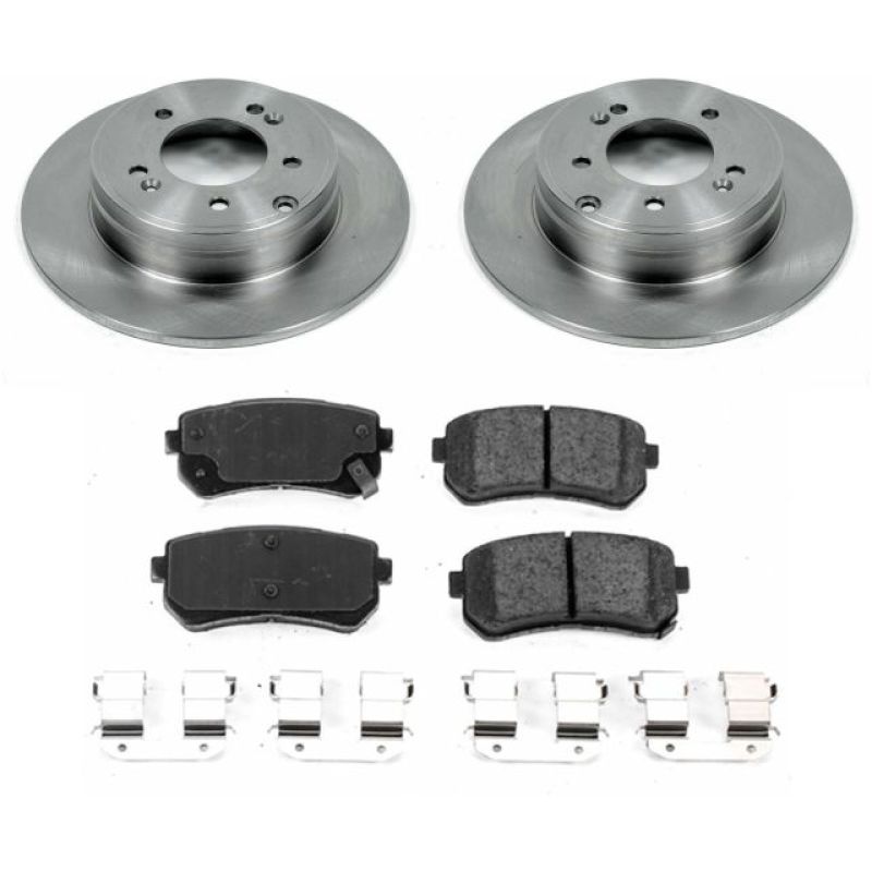 Power Stop 16-19 Hyundai Sonata Rear Autospecialty Brake Kit-Brake Kits - OE-Grocery Getter Performance