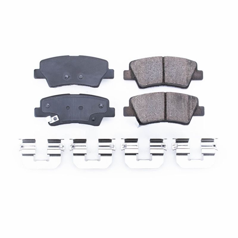 Power Stop 16-19 Hyundai Tucson Rear Z17 Evolution Ceramic Brake Pads w/Hardware-Brake Pads - OE-Grocery Getter Performance
