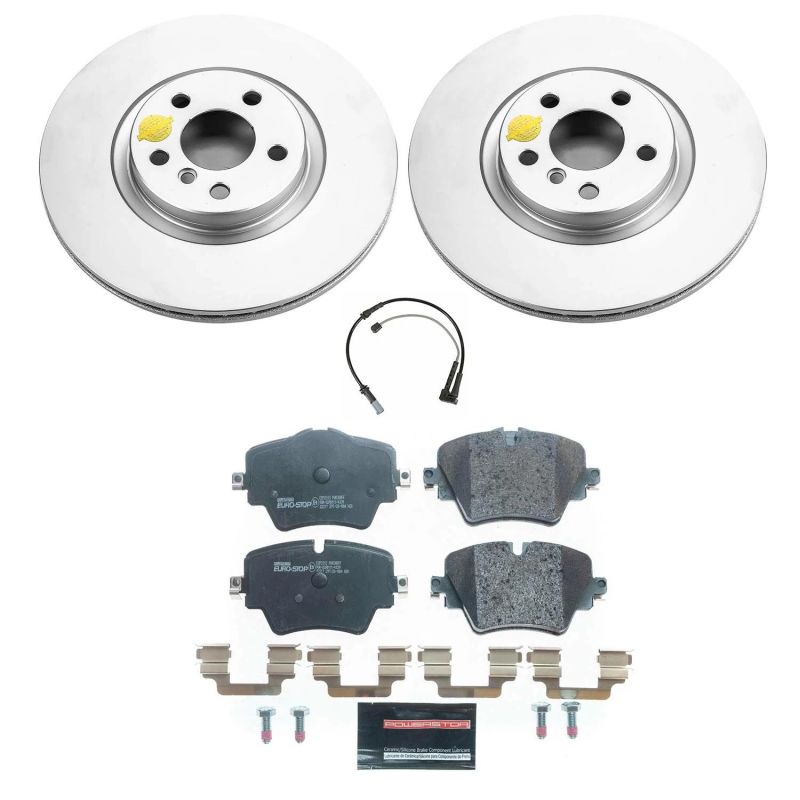 Power Stop 16-20 BMW X1 Front Euro-Stop Brake Kit-Brake Kits - OE-Grocery Getter Performance