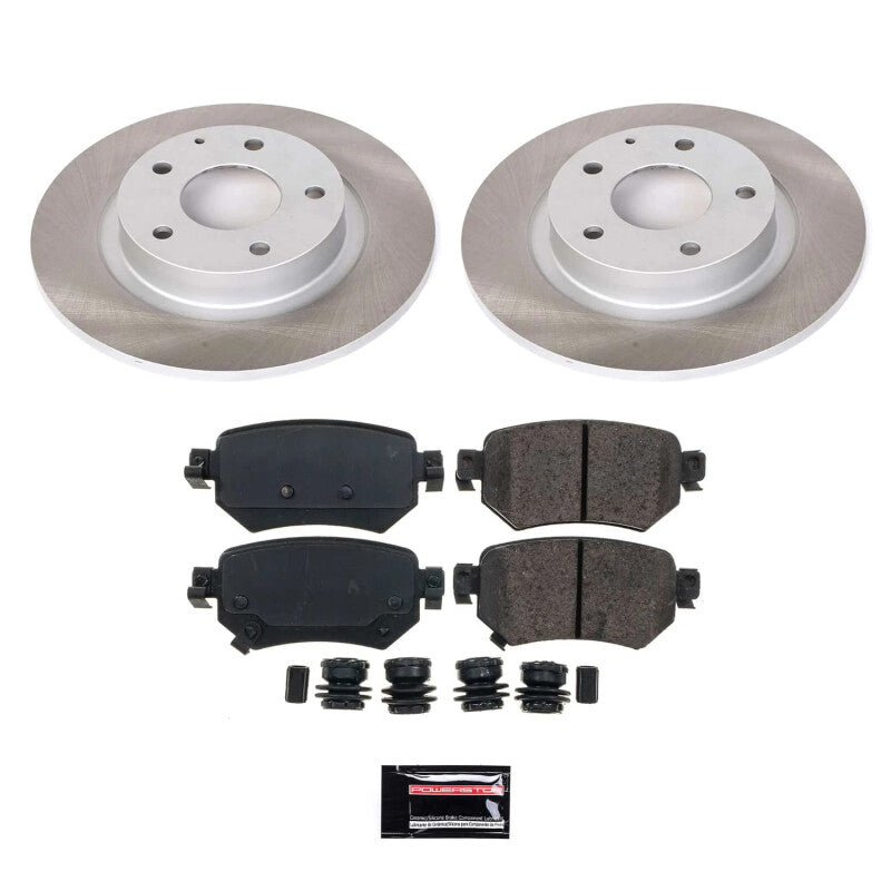 Power Stop 16-21 Mazda 6 Rear Semi-Coated Rotor Kit-Brake Kits - Performance Blank-Grocery Getter Performance