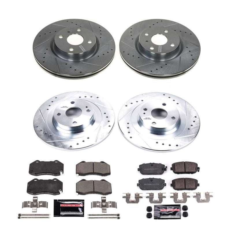 Power Stop 16-22 Mazda MX-5 Miata Front & Rear Z23 Evolution Brake Kit-Brake Kits - Performance D&S-Grocery Getter Performance