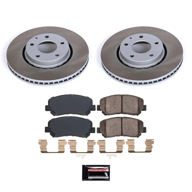 Power Stop 16-23 Mazda CX-5 Front Semi-Coated Rotor Kit-Brake Kits - Performance Blank-Grocery Getter Performance