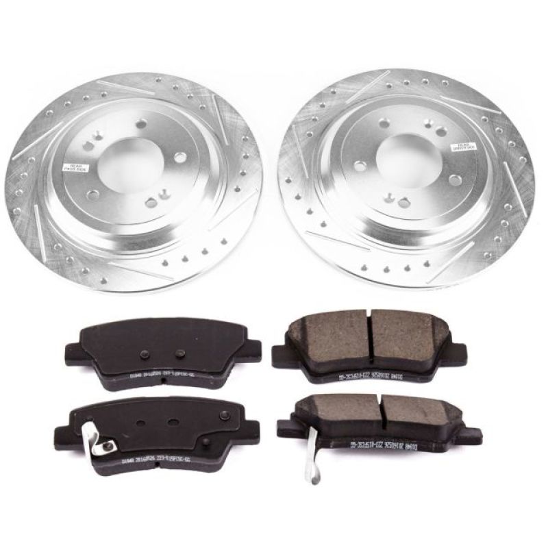 Power Stop 17-18 Kia Sportage Rear Z23 Evolution Sport Brake Kit-Brake Kits - Performance D&S-Grocery Getter Performance