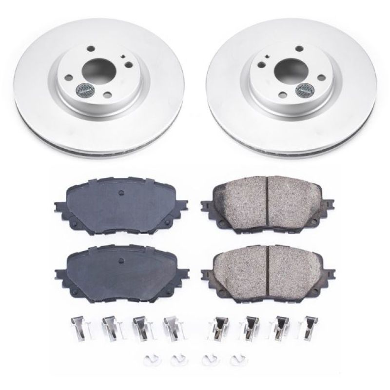 Power Stop 17-19 Fiat 124 Spider Front Z17 Evolution Geomet Coated Brake Kit-Brake Kits - Performance Blank-Grocery Getter Performance
