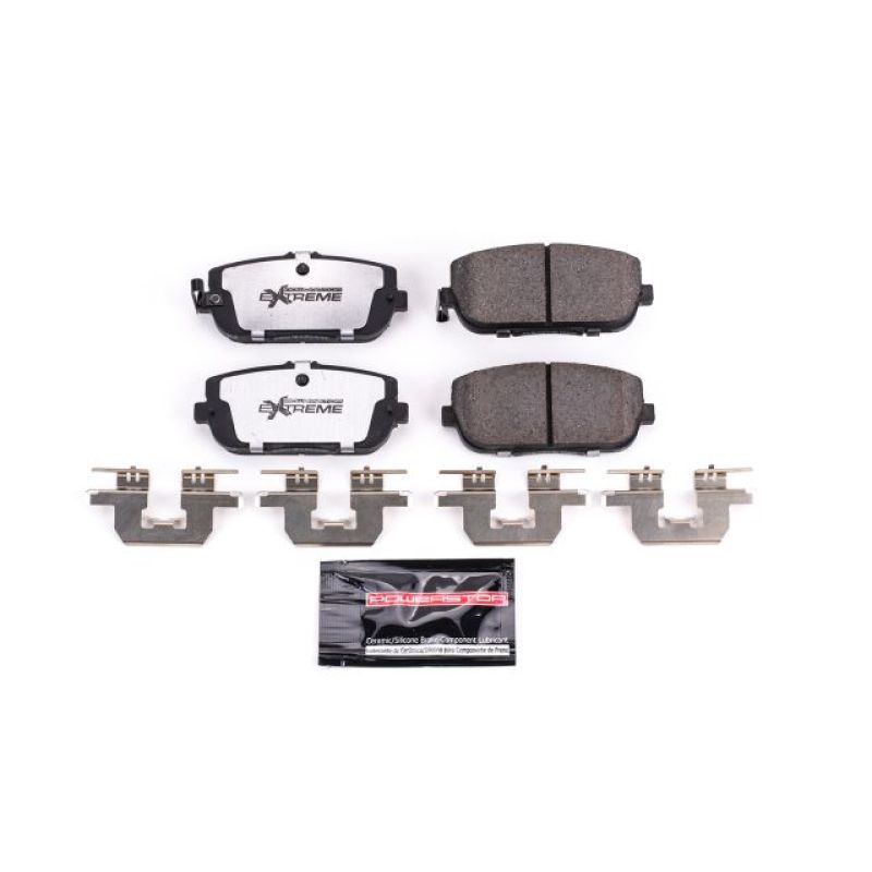 Power Stop 17-19 Fiat 124 Spider Rear Z26 Extreme Street Brake Pads w/Hardware-Brake Pads - Performance-Grocery Getter Performance