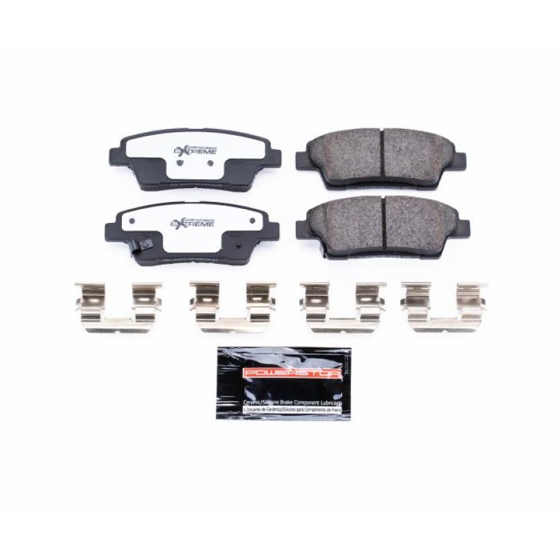 Power Stop 17-19 Genesis G80 Rear Z26 Extreme Street Brake Pads w/Hardware-Brake Pads - Performance-Grocery Getter Performance