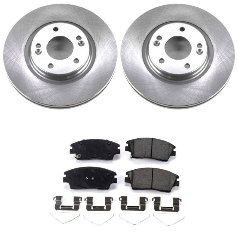 Power Stop 17-19 Hyundai Elantra Front Autospecialty Brake Kit-Brake Kits - OE-Grocery Getter Performance