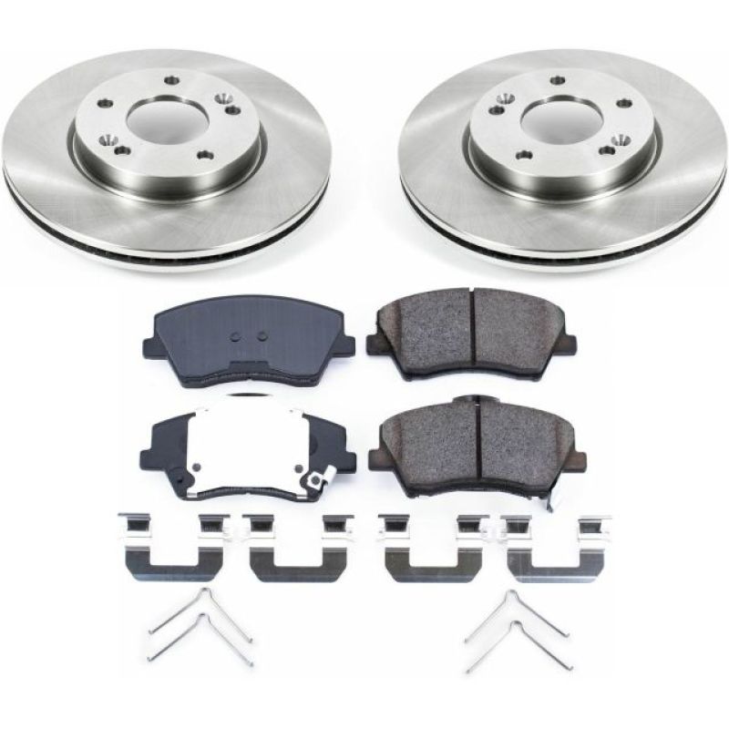 Power Stop 17-19 Hyundai Elantra Front Autospecialty Brake Kit-Brake Kits - OE-Grocery Getter Performance