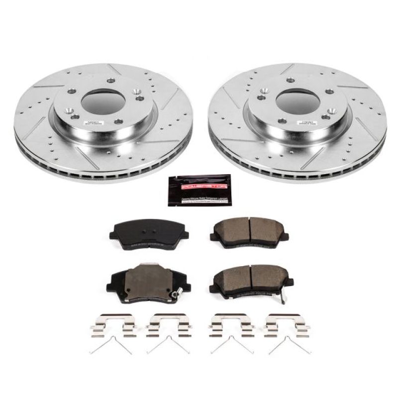 Power Stop 17-19 Hyundai Elantra Front Z23 Evolution Sport Brake Kit-Brake Kits - Performance D&S-Grocery Getter Performance