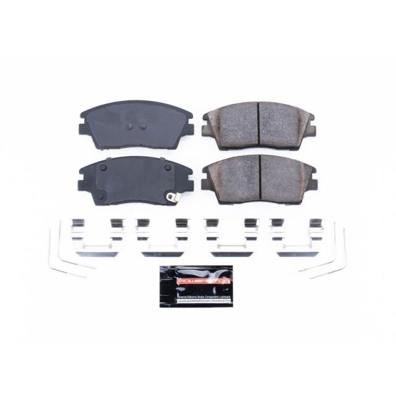 Power Stop 17-19 Hyundai Elantra Front Z23 Evolution Sport Brake Pads w/Hardware-Brake Pads - Performance-Grocery Getter Performance