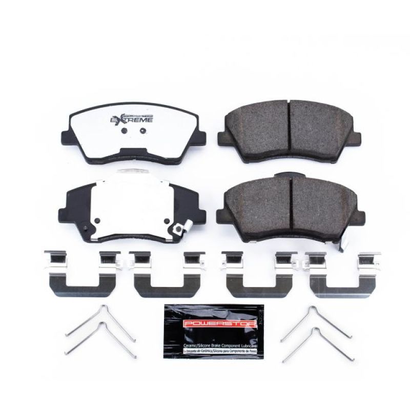 Power Stop 17-19 Hyundai Elantra Front Z36 Truck & Tow Brake Pads w/Hardware-Brake Pads - Performance-Grocery Getter Performance