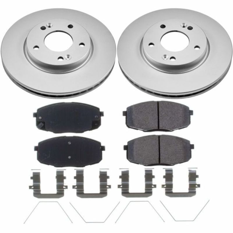 Power Stop 17-19 Kia Soul Front Z17 Evolution Geomet Coated Brake Kit-Brake Kits - Performance Blank-Grocery Getter Performance