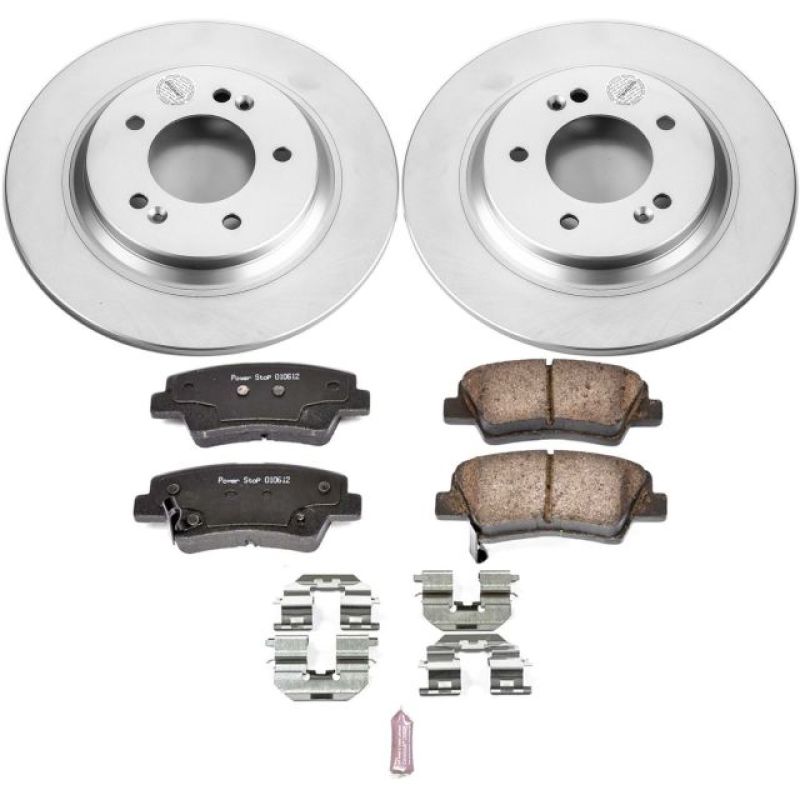 Power Stop 18-19 Hyundai Elantra GT Rear Z17 Evolution Geomet Coated Brake Kit-Brake Kits - Performance Blank-Grocery Getter Performance