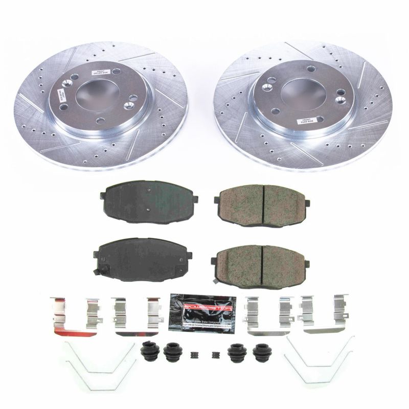 Power Stop 18-19 Hyundai Kona Front Z23 Evolution Sport Brake Kit-Brake Kits - Performance D&S-Grocery Getter Performance