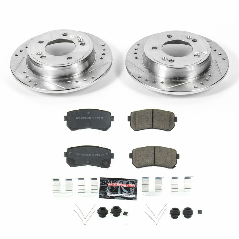 Power Stop 18-19 Hyundai Kona Rear Z23 Evolution Sport Brake Kit-Brake Kits - Performance D&S-Grocery Getter Performance