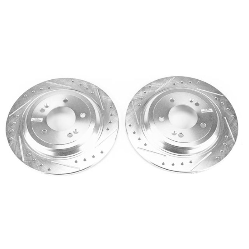 Power Stop 18-19 Kia Sportage Front Evolution Drilled & Slotted Rotors - Pair-Brake Rotors - Slot & Drilled-Grocery Getter Performance