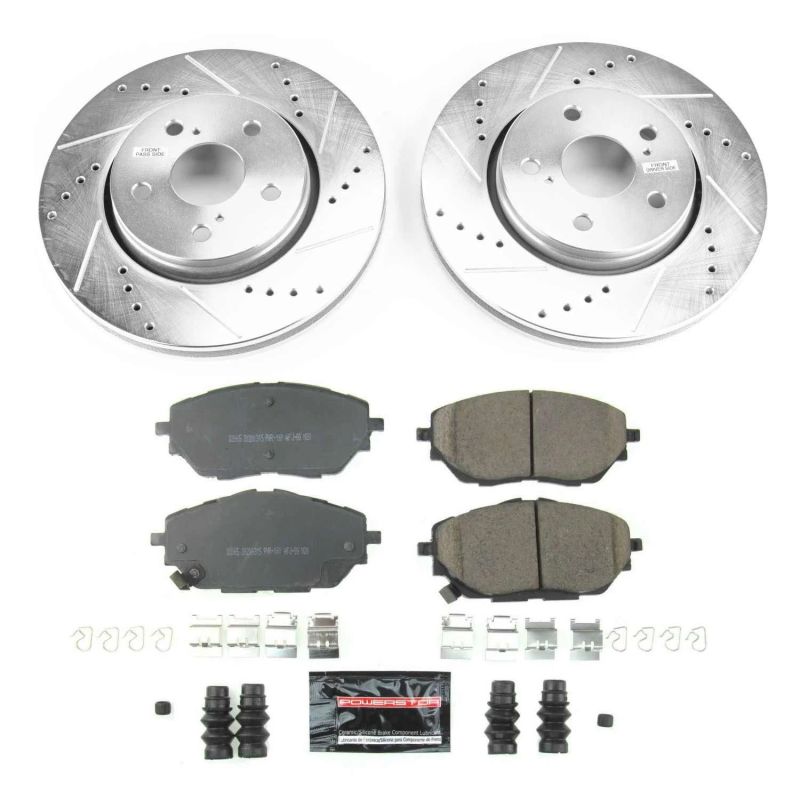 Power Stop 18-19 Toyota C-HR Front Z23 Evolution Sport Brake Kit-Brake Kits - Performance D&S-Grocery Getter Performance