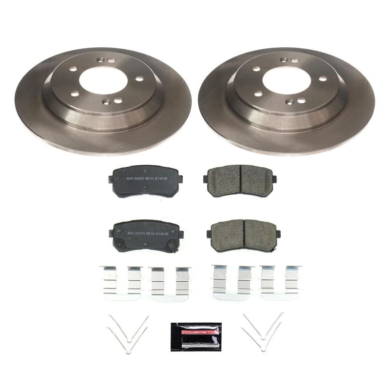 Power Stop 18-20 Hyundai Kona Rear Autospecialty Brake Kit-Brake Kits - OE-Grocery Getter Performance