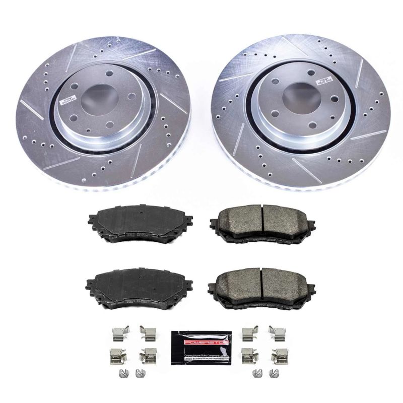 Power Stop 19-20 Mazda 6 Front Z23 Evolution Sport Brake Kit-Brake Kits - Performance D&S-Grocery Getter Performance