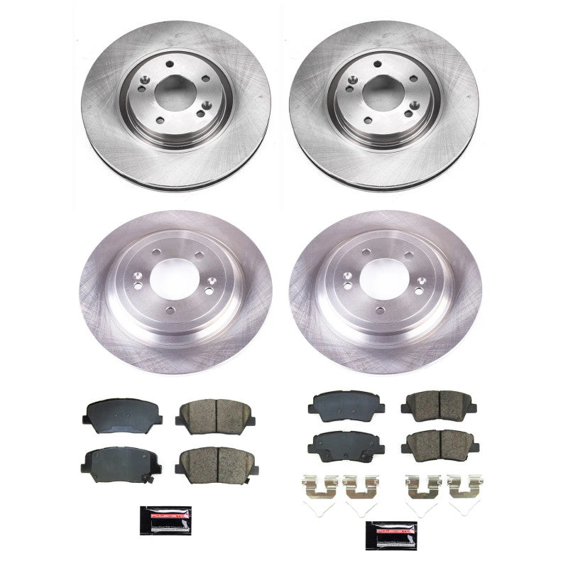 Power Stop 19-21 Hyundai Nexo Front & Rear Autospecialty Brake Kit-Brake Kits - OE-Grocery Getter Performance