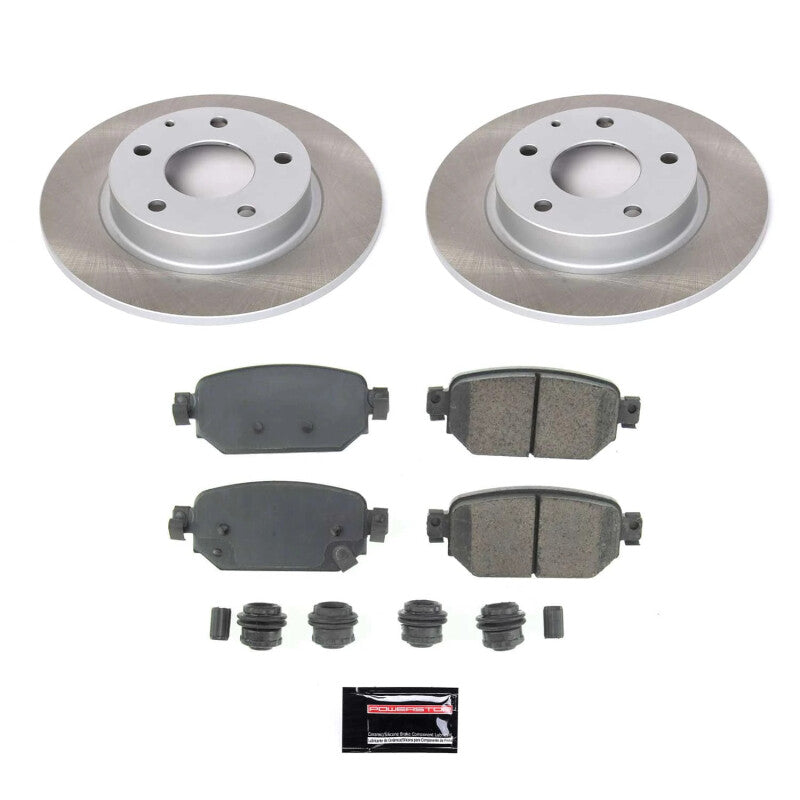 Power Stop 19-21 Mazda CX-3 Rear Semi-Coated Rotor Kit-Brake Kits - Performance Blank-Grocery Getter Performance
