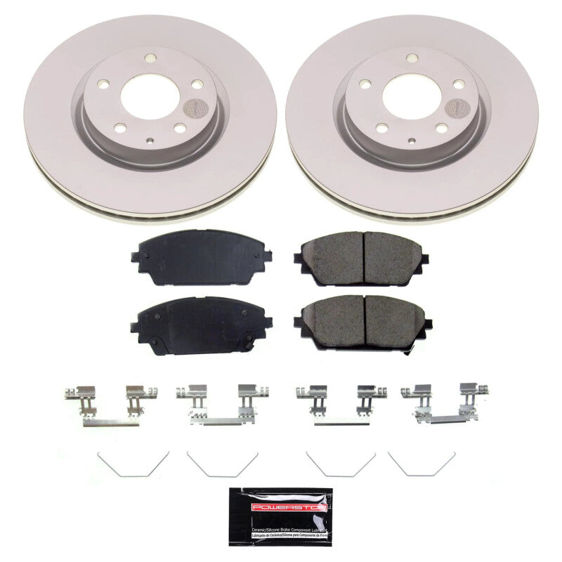 Power Stop 19-23 Mazda 3 Front Z17 Coated Brake Kit-Brake Kits - Performance Blank-Grocery Getter Performance