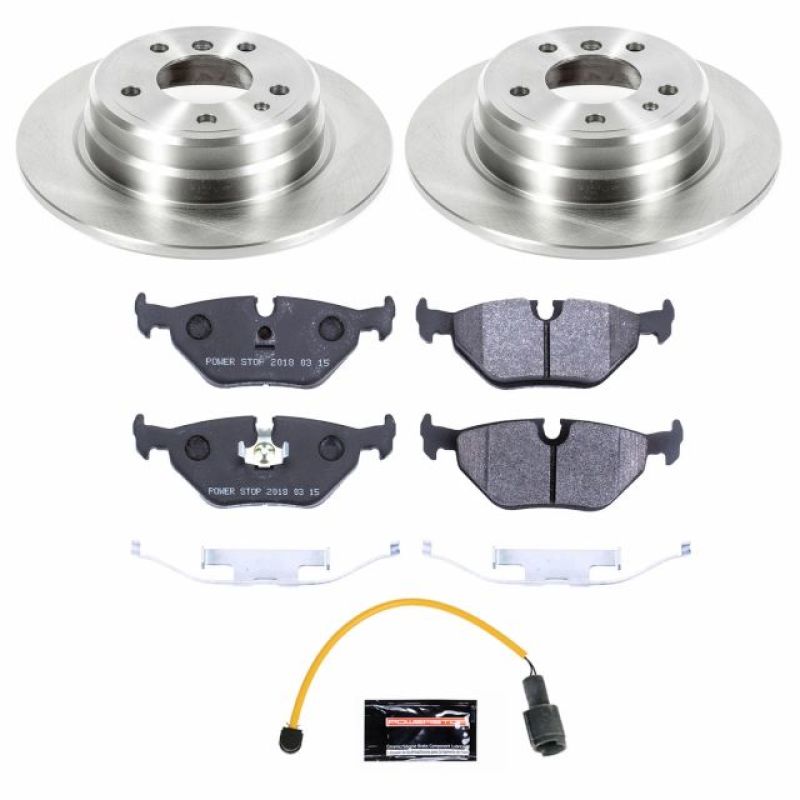 Power Stop 1989 BMW 525i Rear Track Day Brake Kit-Brake Kits - Performance Blank-Grocery Getter Performance