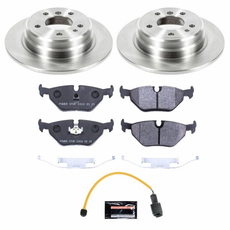 Power Stop 1989 BMW 525i Rear Track Day SPEC Brake Kit-Brake Kits - Performance Blank-Grocery Getter Performance