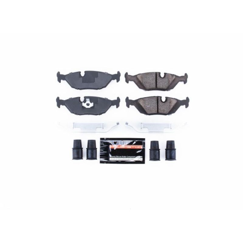 Power Stop 1991 BMW 318i Rear Z23 Evolution Sport Brake Pads w/Hardware-Brake Pads - Performance-Grocery Getter Performance