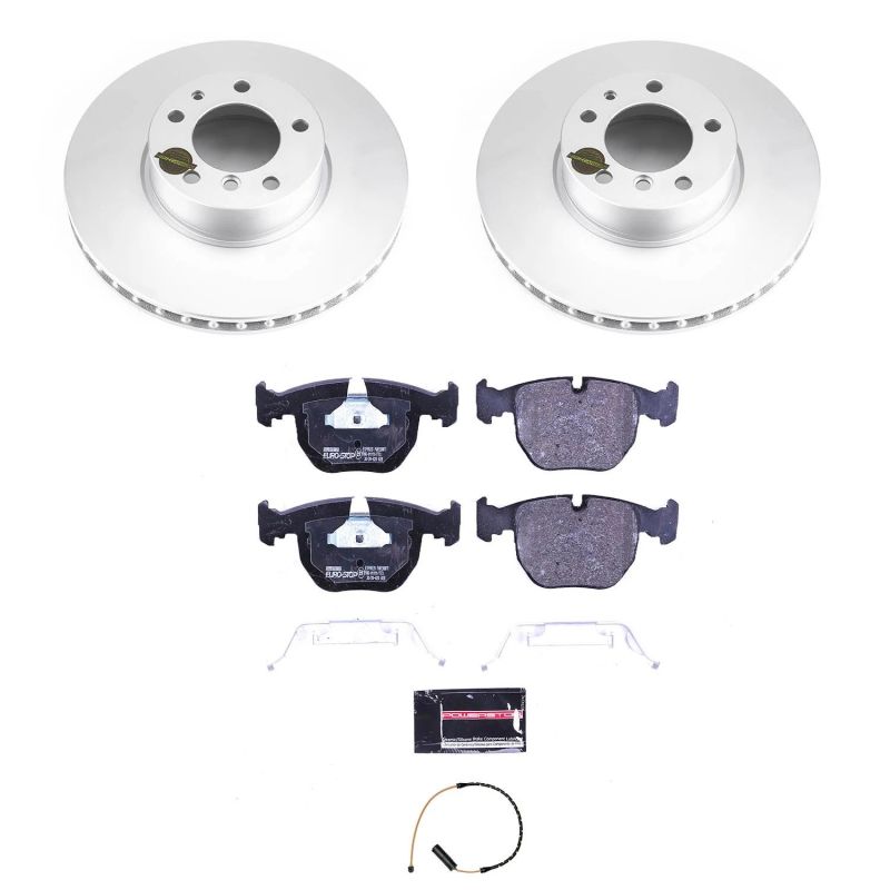 Power Stop 1995 BMW 740i Front Euro-Stop Brake Kit-Brake Kits - OE-Grocery Getter Performance