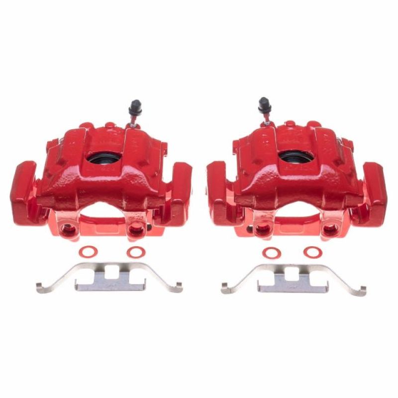 Power Stop 1995 BMW 740i Rear Red Calipers - Pair-Brake Calipers - Perf-Grocery Getter Performance