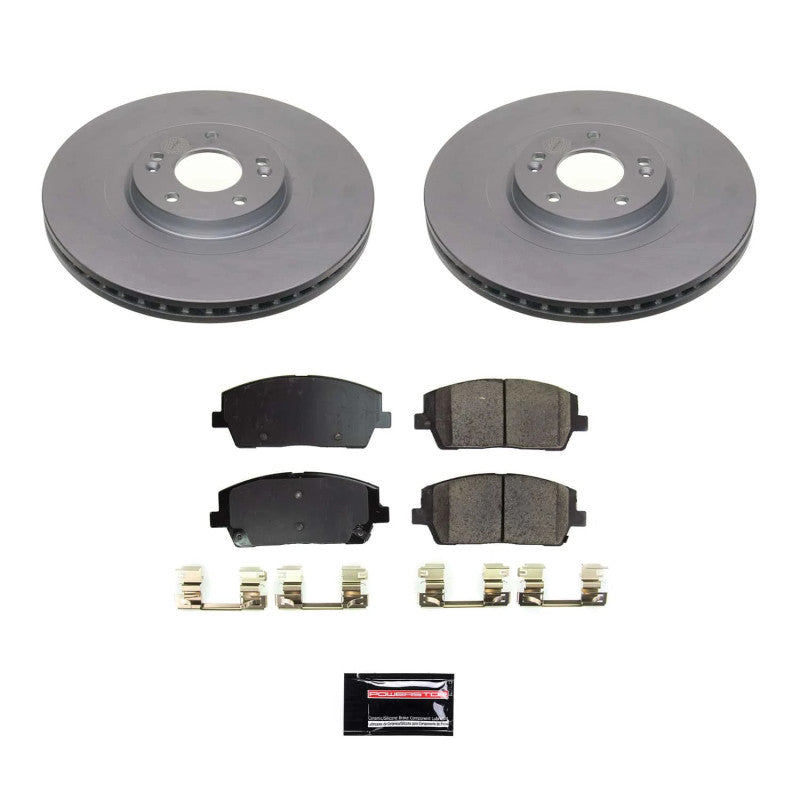 Power Stop 20-22 Hyundai Palisade Front Z17 Coated Brake Kit-Brake Kits - Performance Blank-Grocery Getter Performance