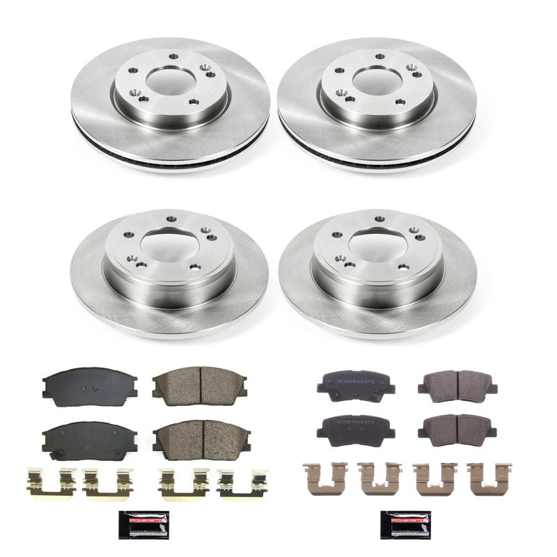 Power Stop 20-22 Hyundai Venue Front & Rear Autospecialty Brake Kit-Brake Kits - OE-Grocery Getter Performance