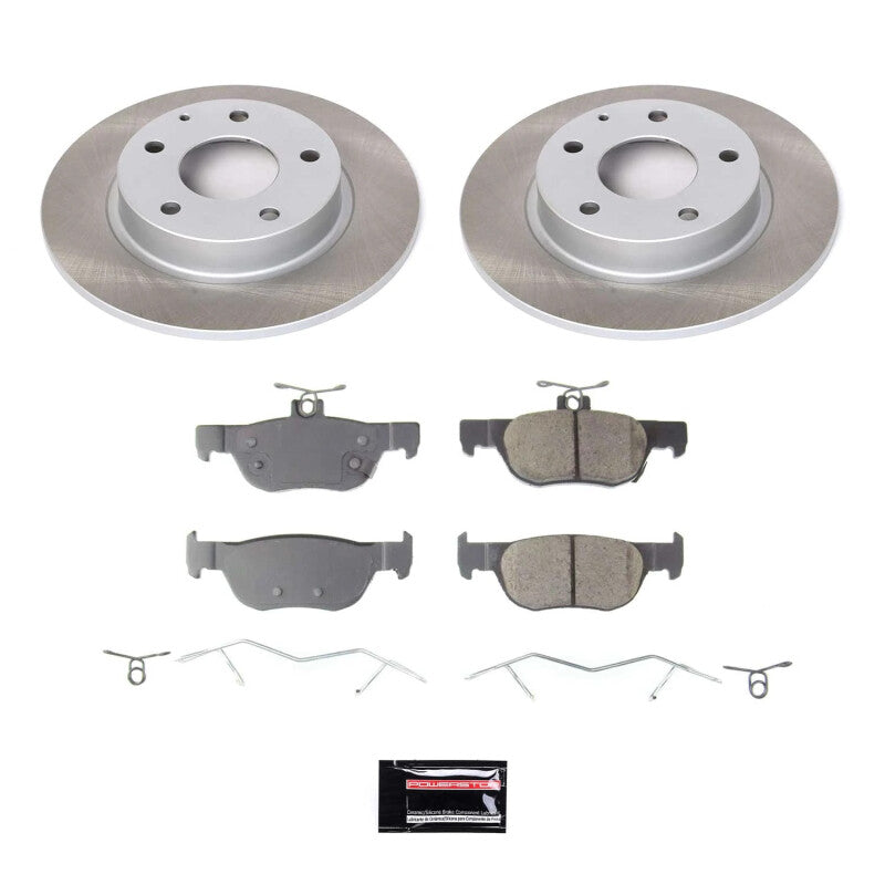 Power Stop 20-22 Mazda CX-30 Rear Semi-Coated Rotor Kit-Brake Kits - Performance Blank-Grocery Getter Performance