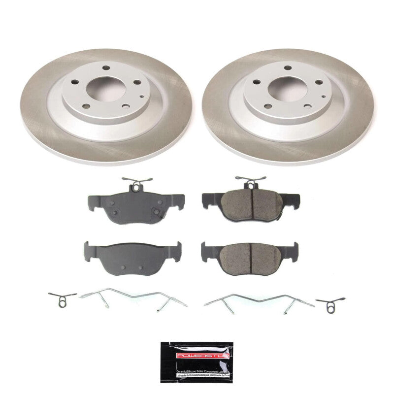 Power Stop 20-22 Mazda CX-30 Rear Semi-Coated Rotor Kit-Brake Kits - Performance Blank-Grocery Getter Performance