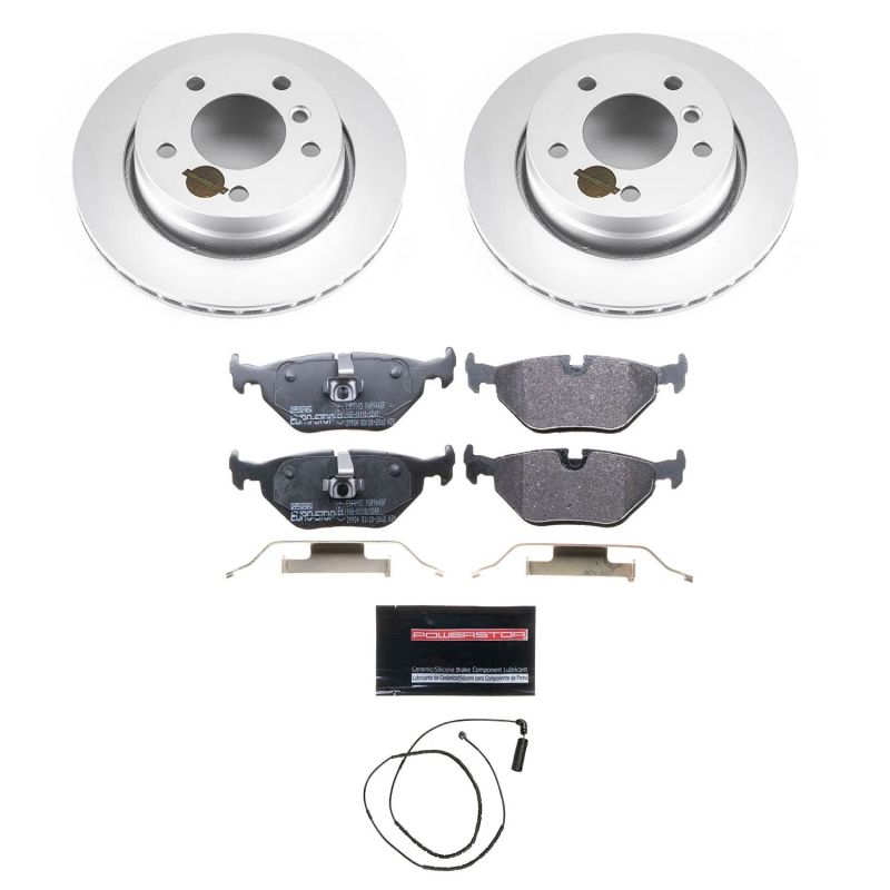 Power Stop 2000 BMW 323Ci Rear Euro-Stop Brake Kit-Brake Kits - OE-Grocery Getter Performance