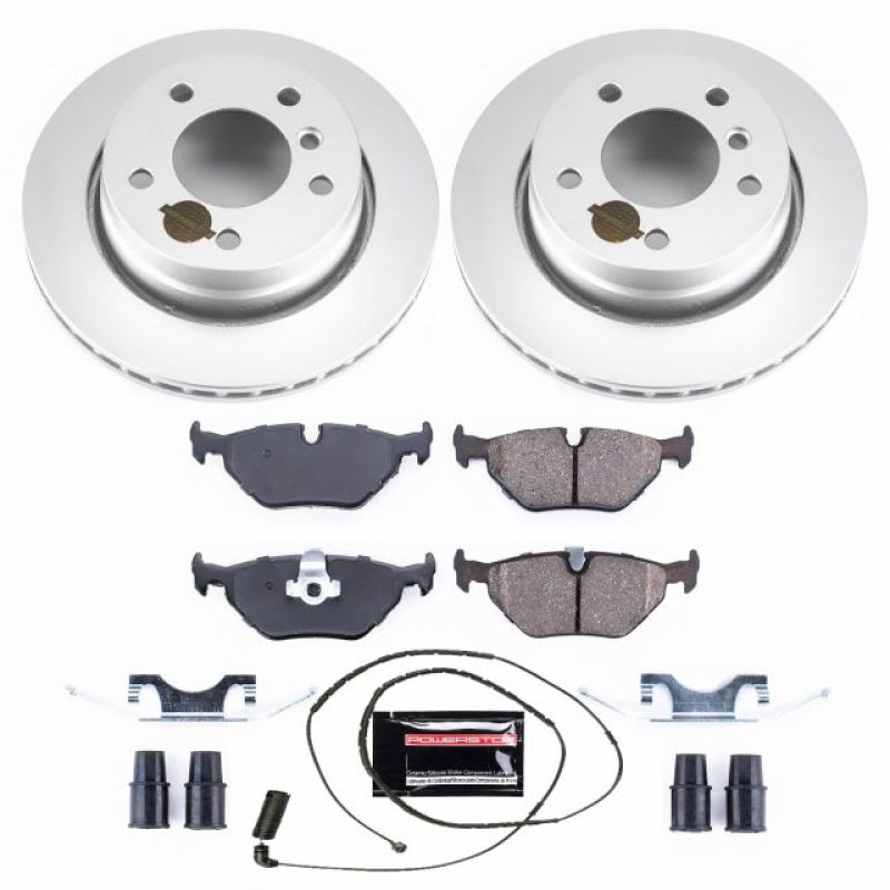 Power Stop 2000 BMW 323Ci Rear Z23 Evolution Sport Coated Brake Kit-Brake Kits - Performance D&S-Grocery Getter Performance