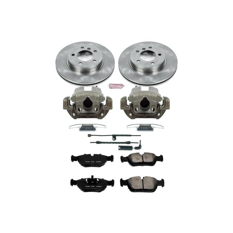 Power Stop 2000 BMW 323i Front Autospecialty Brake Kit w/Calipers-Brake Kits - OE-Grocery Getter Performance