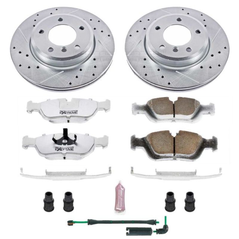 Power Stop 2000 BMW 323i Front Z26 Street Warrior Brake Kit-Brake Kits - Performance D&S-Grocery Getter Performance